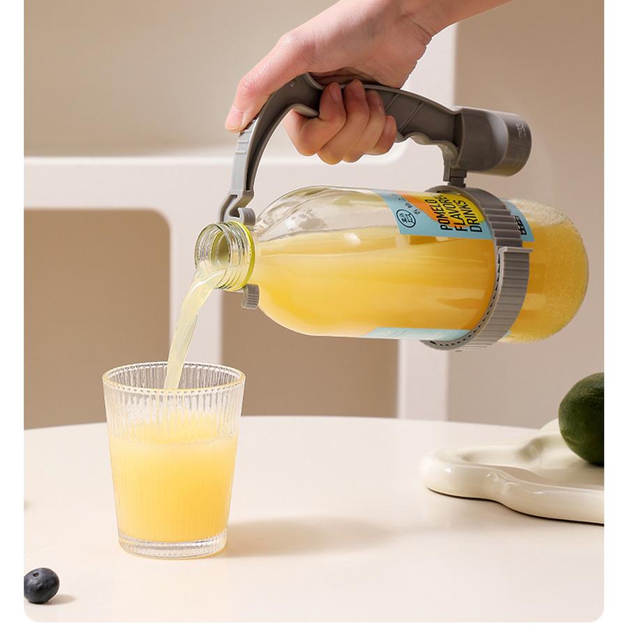 3 pcs Drink Bottle Holder Adjustable Stand with Lid Caddy Shelf Multi-Purpose Oil Pot with Lemon Cover