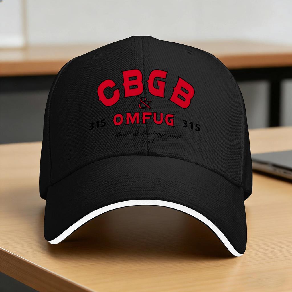 CBGB OMFUG Casa del Rock Underground Cappellino da Baseball Casual Cappellino da Trucker Estivo Unisex Donna yk Cappellini da Baseball Retrò