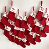 Christmas Socks Pendant Embroidered Children's Candy Bag Letter Christmas Socks Gift Bag Holiday Supplies Christmas Decoration