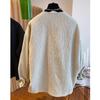 Irregular Texture Pure Color Long Sleeve Coat Women Comfortable Spring Autumn Loose Casual Top