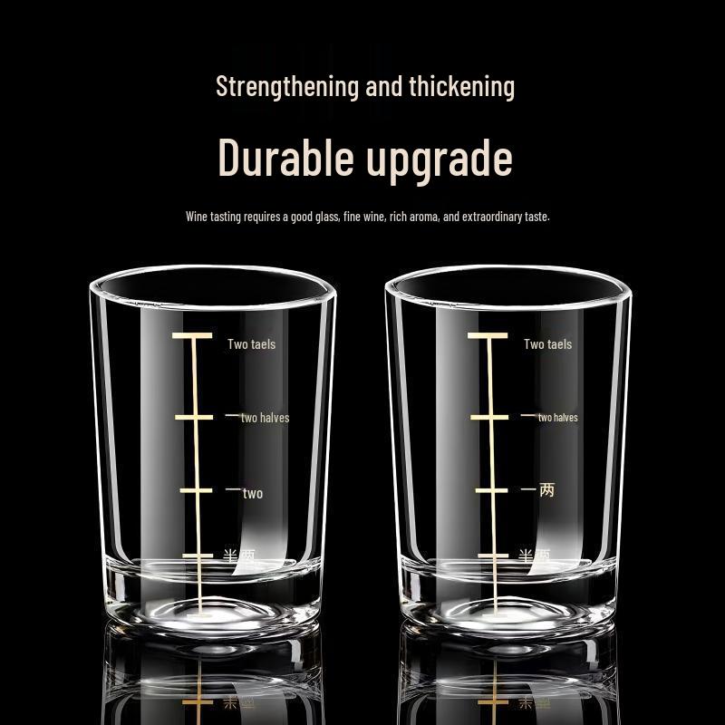 Tempered Glass Wine Set: White Wine Cup, Two Glasses, Old-fashioned High-end Spirits and Beer Glasses