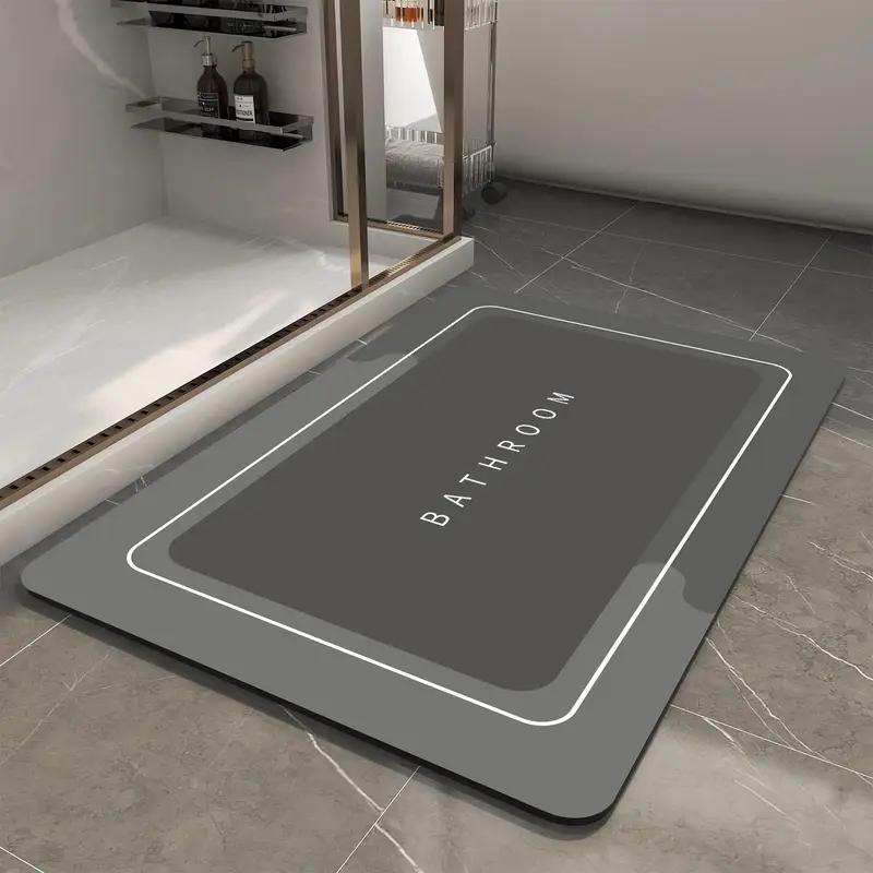 

Быстросохнущий коврик для ванной - Нескользящий, Впитывающий коврик для пола из диатомовой земли для душа, прихожей, кухни или спальни Коврик для ванной 40*60cm-Quick-Dry темно серый