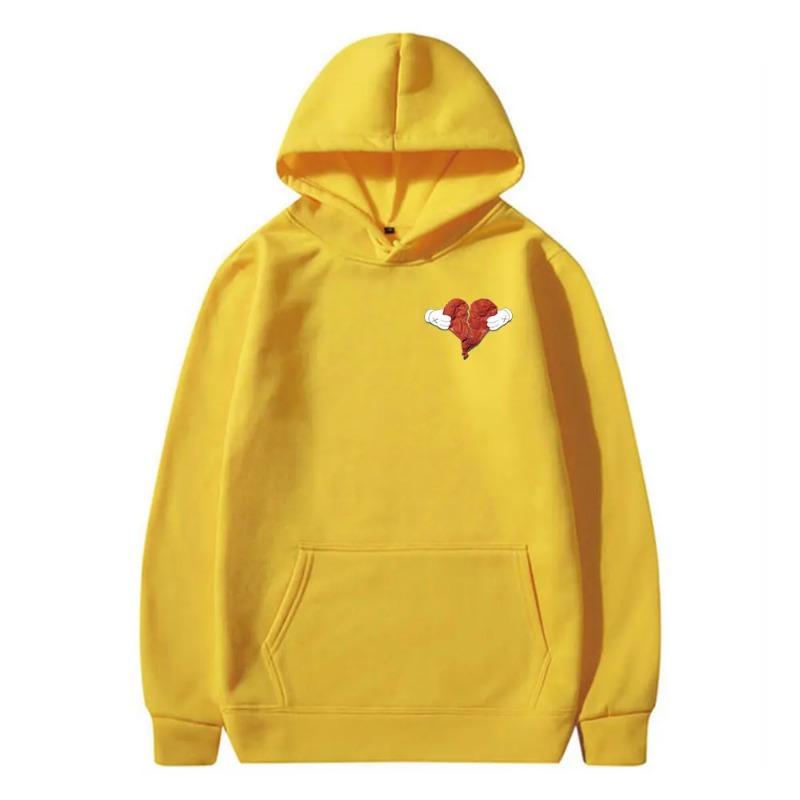 Kanye West Heartbreak Bluzy Hip Hop Vintage Damska Wysokiej Jakości Bluza z Długim Rękawem Casualowa Bluza Vintage Streetwear Bluzy i Bluzy Damskie