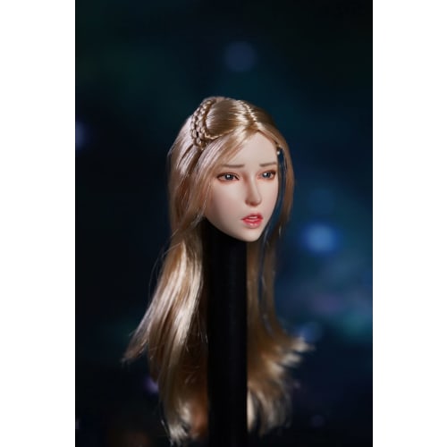 1/6 scale head carving, beautiful figure head, girl head sculpt, fits 12-inch female action figures
