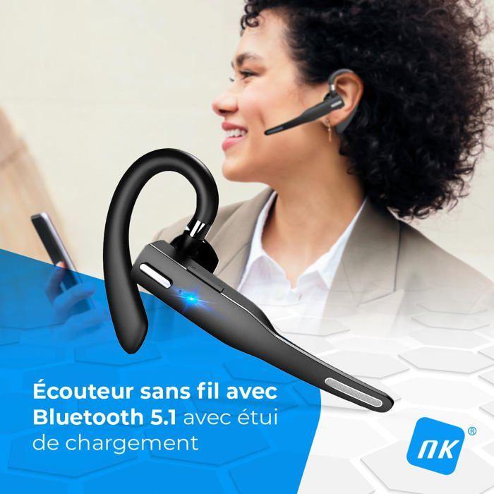 Oreillette Bluetooth sans fil - NK - Intra-Auriculaire - Bluetooth 5.0 - Autonomie 6-8 heures - Etui de charge 5000 mAh