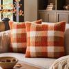 4545 Plaid Boucle Throw Cover for Couch Sofa Living Room Holiday Decor