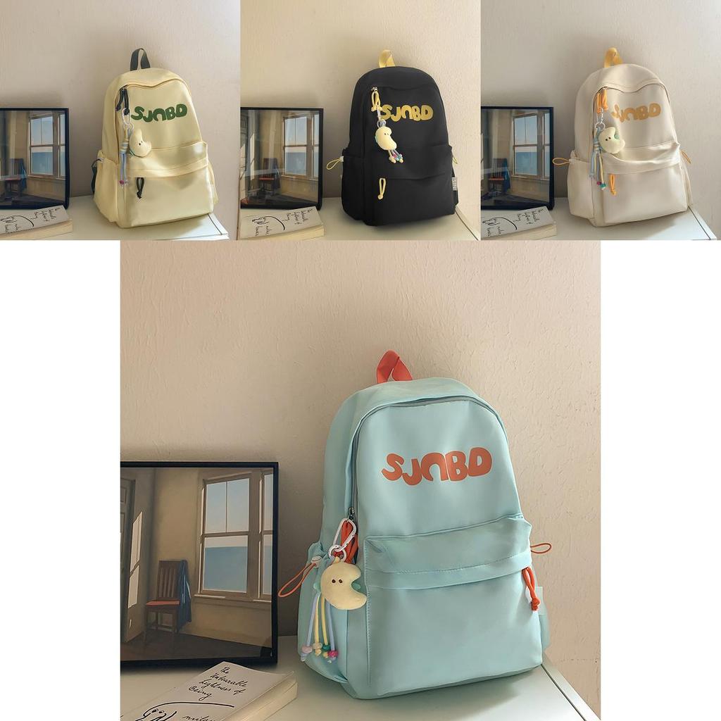 Nylon Casual Large Capacity Backpack For Travel And School With Letter Print Design For Men And Women