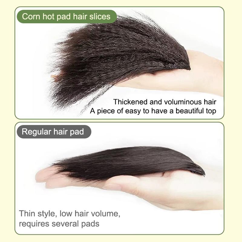 14Cm Natural Invisible Hair Pad Women Hair Styling Fluffy Hair Lining Head Top Cover Synthetic Seamless Braiding Extension