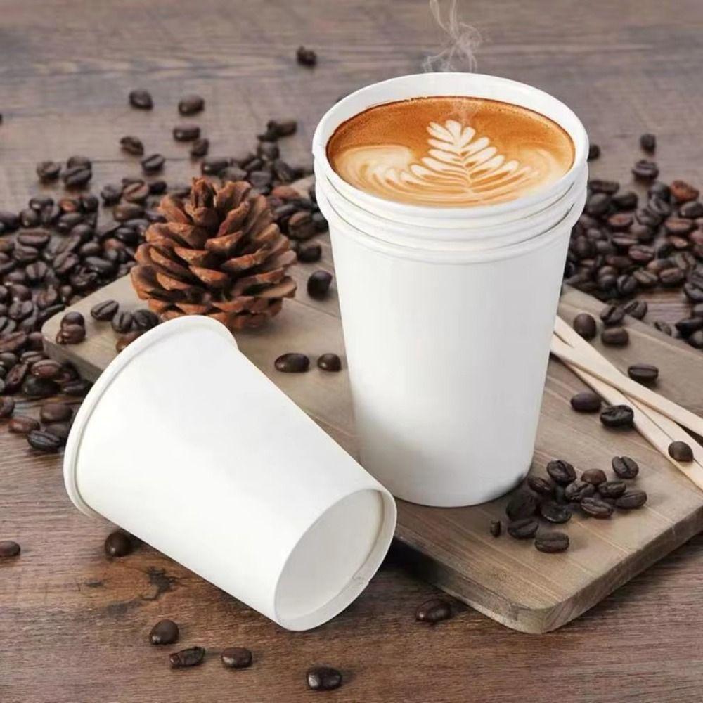 200Pcs Thickened Tasting Cup Multisize Paper Coffee Cup Disposable Paper Cup  Household Drinking