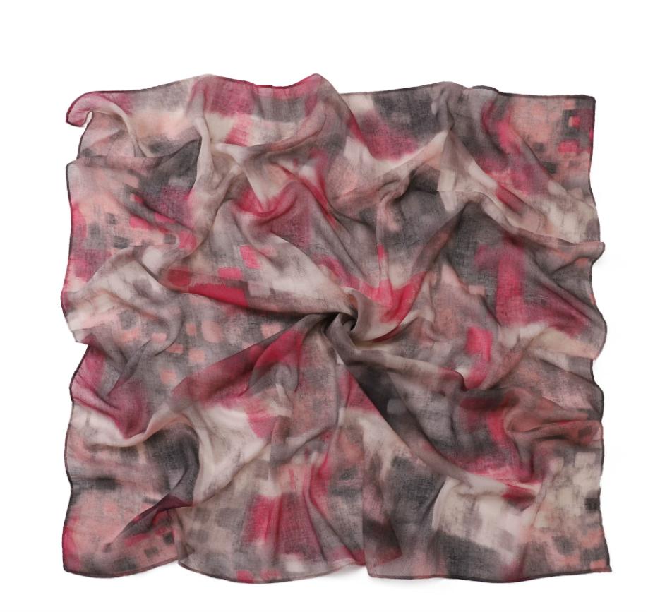 

Ramadan Hijab 90*90cm Tie-dyed Ombre Cotton Viscose Square Scarf Muslim Headscarf Wrap Shawls Islamic Headband Scarves For Women