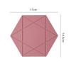 Solid Color Hexagonal Silicone Coasters Creative Simplicity Pentagram Heat Pad Household High Temperature Waterproof Oil Coaster