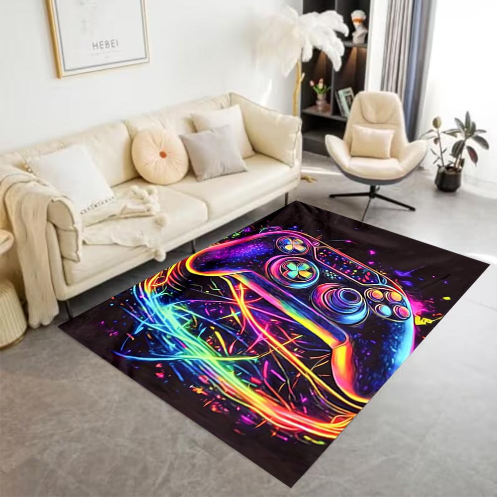 1pc psychedelic headphones rug home carpet non slip design for bedroom office decor gift living room