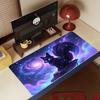 Cosmic Galaxy Dragon Extended Gaming Mouse Pad Non Slip Desk Surface Mystic Purple Starry Sky Fantasy Creature Art Print Decor