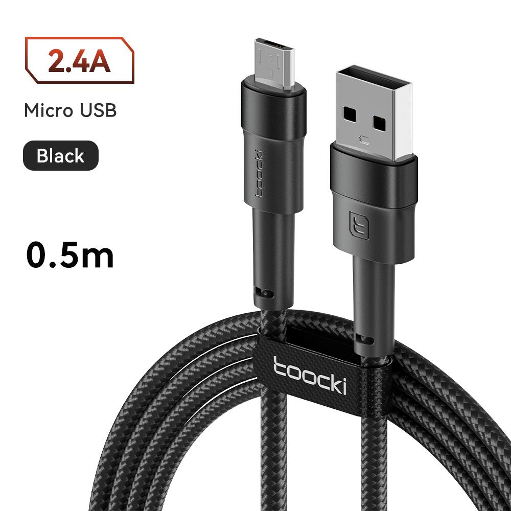 

Toocki 2.4A Micro USB Cable for Samsung Redmi Fast Charging PD Quick Charge Micro Cable for Fan Earphone Charger USB Data Cord more
