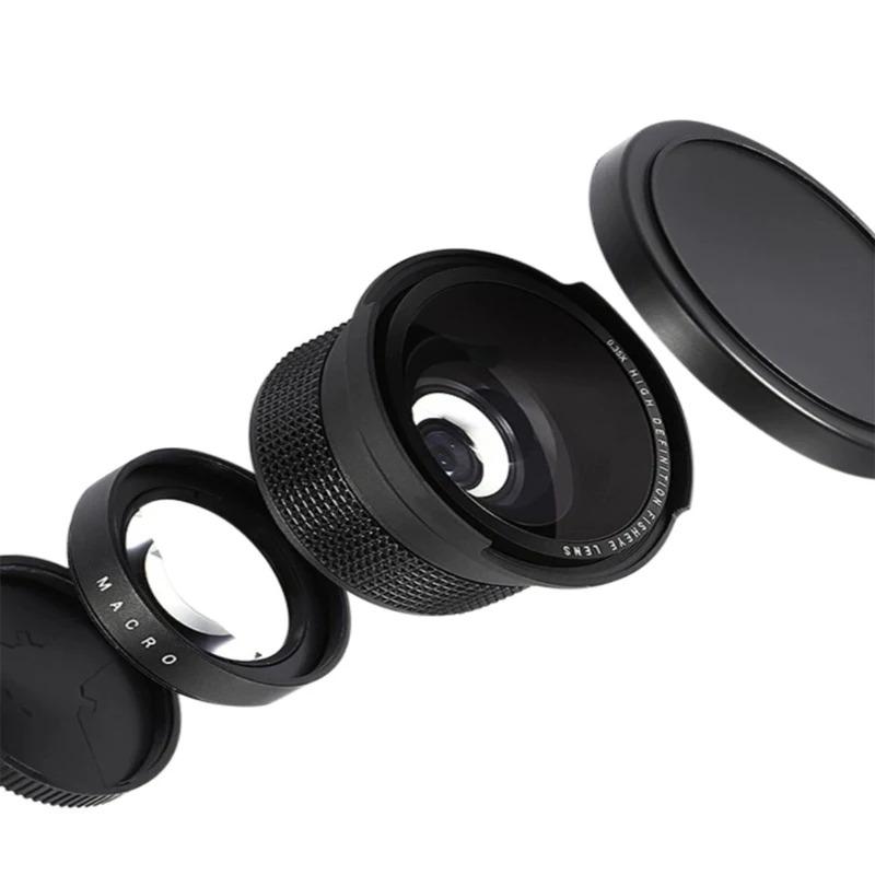 Obiettivo Grandangolare Fisheye 58mm 0.35x, Obiettivo Ausiliario Per Canon Dslr 70d 60d 7d 6d 700d 650d 600d 550d 1100d