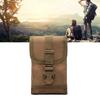 Military Mobile Phone Bag Leisure Nylon Waterproof Multifunction Phone Waist Pack for Outdoor Sports Khaki