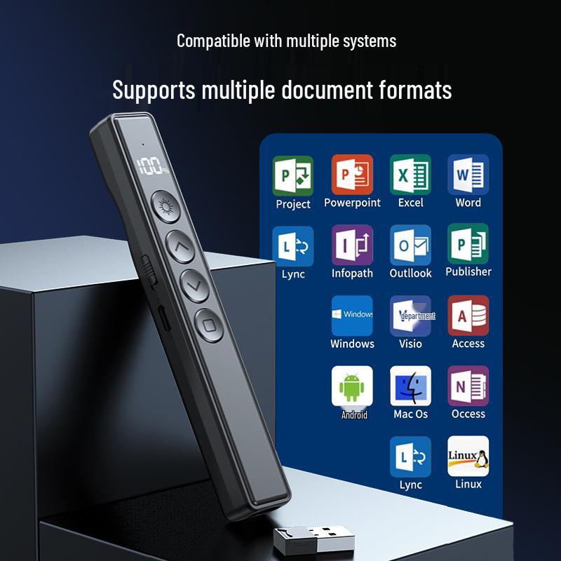 Smart Touchscreen Pen: Multimedia Page Turner for Teaching & Business, Long Battery Life, Plug & Play