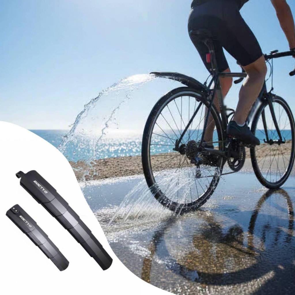 2 Pieces Telescopic Cycle Mudguard Splash Protection for Rain
