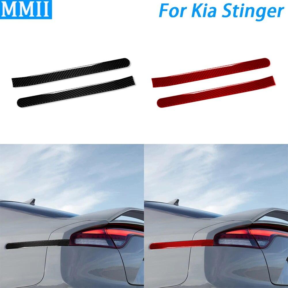 

Для Kia Stinger 2018-углеродное волокно, задний фонарь, эмблемы, боковые фонари, полоски, отделка, украшение автомобиля, аксессуары для модернизации, наклейка