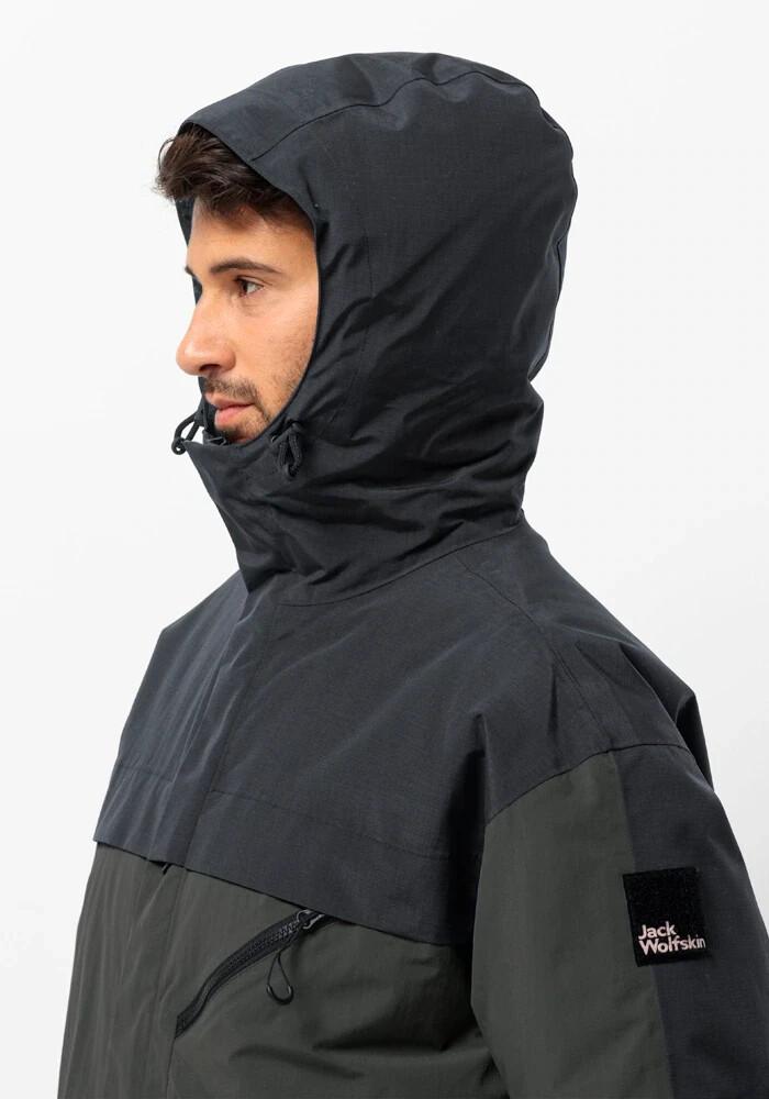 Jacket Jack Wolfskin Heumarkt 2l Parka Granite Black