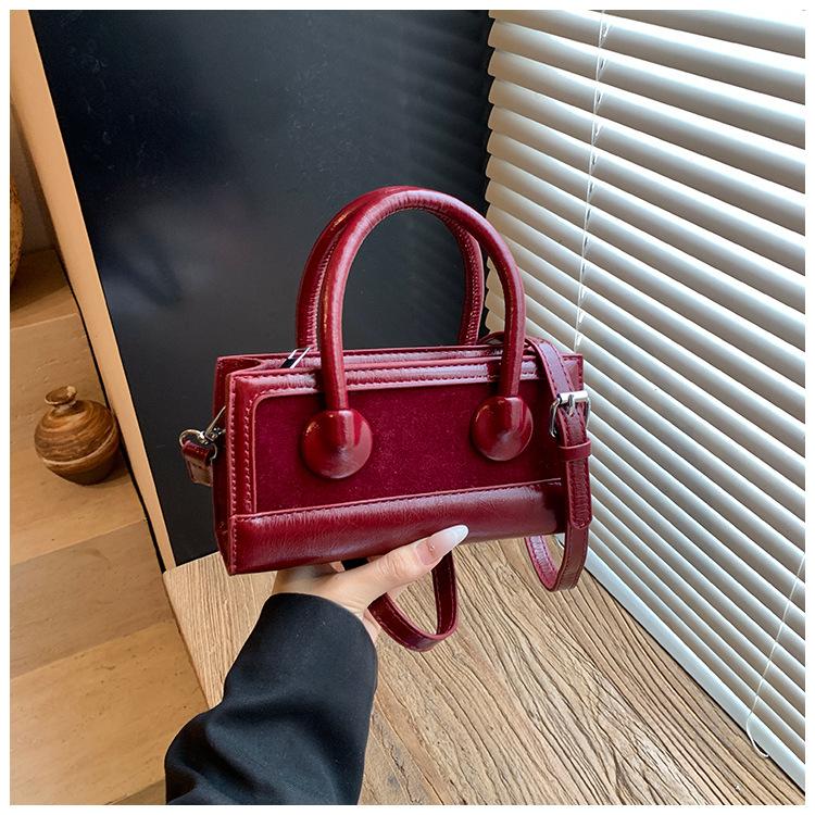 Beliebte Handtasche Damentasche Herbst und Winter neu retro Mode kleine quadratische Tasche hochwertig einzelne Schulter schräg Umhängetasche