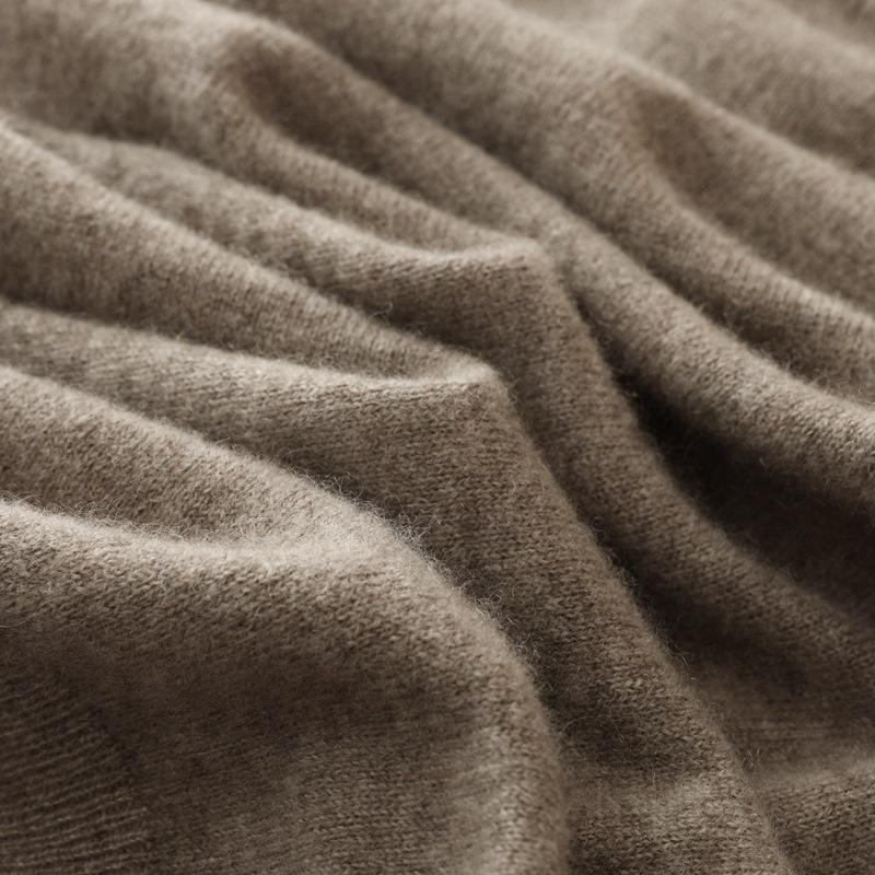 New cashmere sweater men's semi-turtleneck pure cashmere sweater men's loose bottoming cashmere knitted sweater