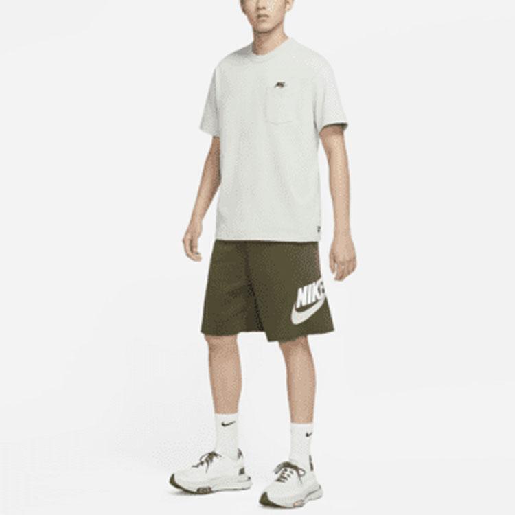 Nike NSW Spe Ft Alumni Knit Breathable Shorts With Large Logo Men Bottoms Green DM6818-326