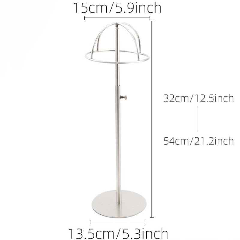 Adjustable Hats Hanger Holder Stainless Steel Hat Organizer Hanging Baseball Caps Display Stand Hanging Up Storage Accessories