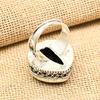 Black Spinel Gemstone Handmade 925 Sterling Silver Heart Shape Jewelry Vintage Ring For Wedding Gift