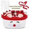 Cotton Rope Christmas Woven Storage Basket Large Capacity Small Item Storage Basket  Xmas Gifts