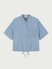 HANGTEN Women'S Denim Crop Shirt_273(10570-120-403-10)
