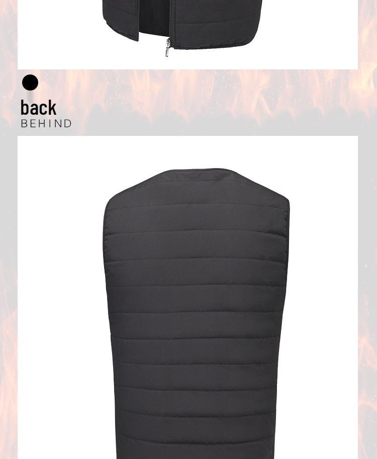 Custom Smart USB Heated Outdoor Vest with Multi-Zone Warmth and Cotton Lining