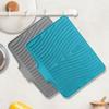 Silicone Draining Mats with Slope Design for Quickly Water Drainage Heat Resistant to 230C Nonslip Base for Dishes
