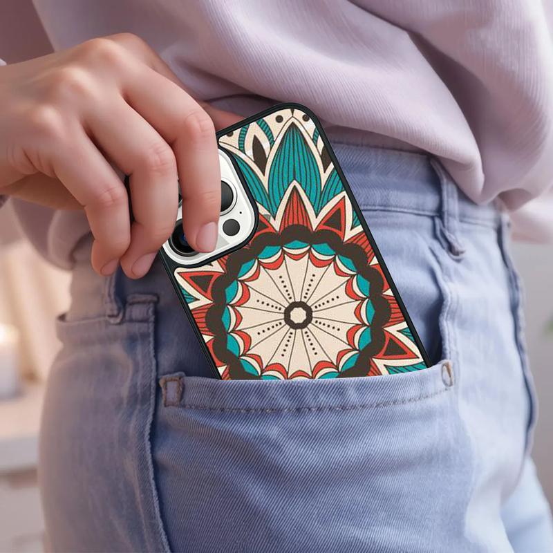 Turquoise Mandala Phone Case For iPhone 17 Air 15 16e 14 13 Pro Max Coque 12 11 Pro Max PLUS cover