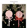 Christmas Lollipop Decorations Red Pink Ornaments Intricate Details
