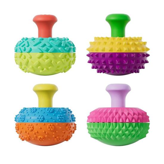 

4/6Pcs/Set Stress Relief Thumb Rocker Toy Silicone Textured Rocker Press Squeeze Sensory Toy Focus Aid Decompression Fidget Desk Toy 4pcs