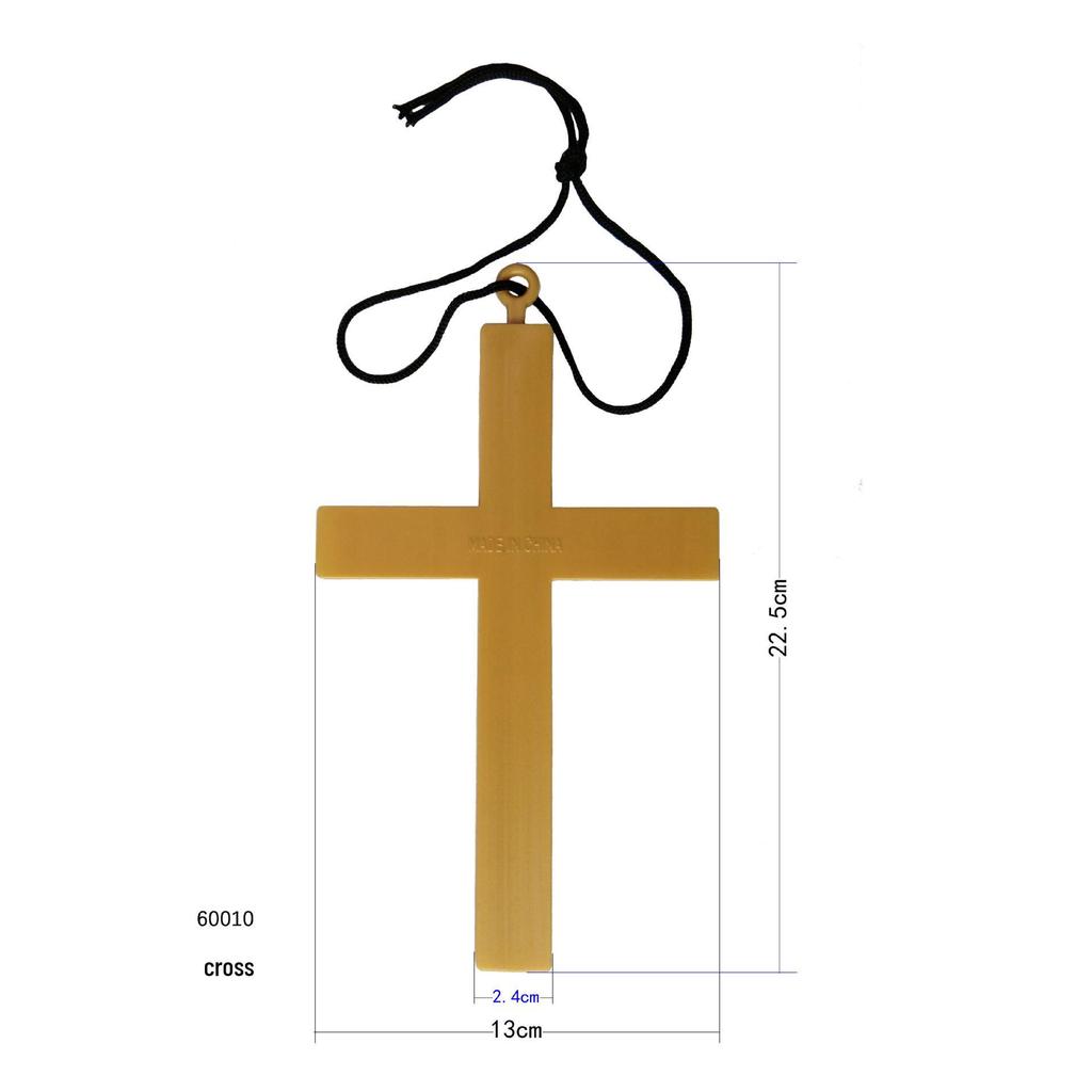 Halloween Costume Accessories: Fake Microphone, Priest Cross, Pirate Hook, King Scepter