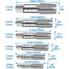 Conjunto de Machos BSP para Tubo de 6 Peças, 1" 3/4" 1/2", 3/8", 1/4", 1/8" Conjunto de Machos BSP Conjunto de Machos de Carbono Sem Vazamentos Para Encanamento Automotivo
