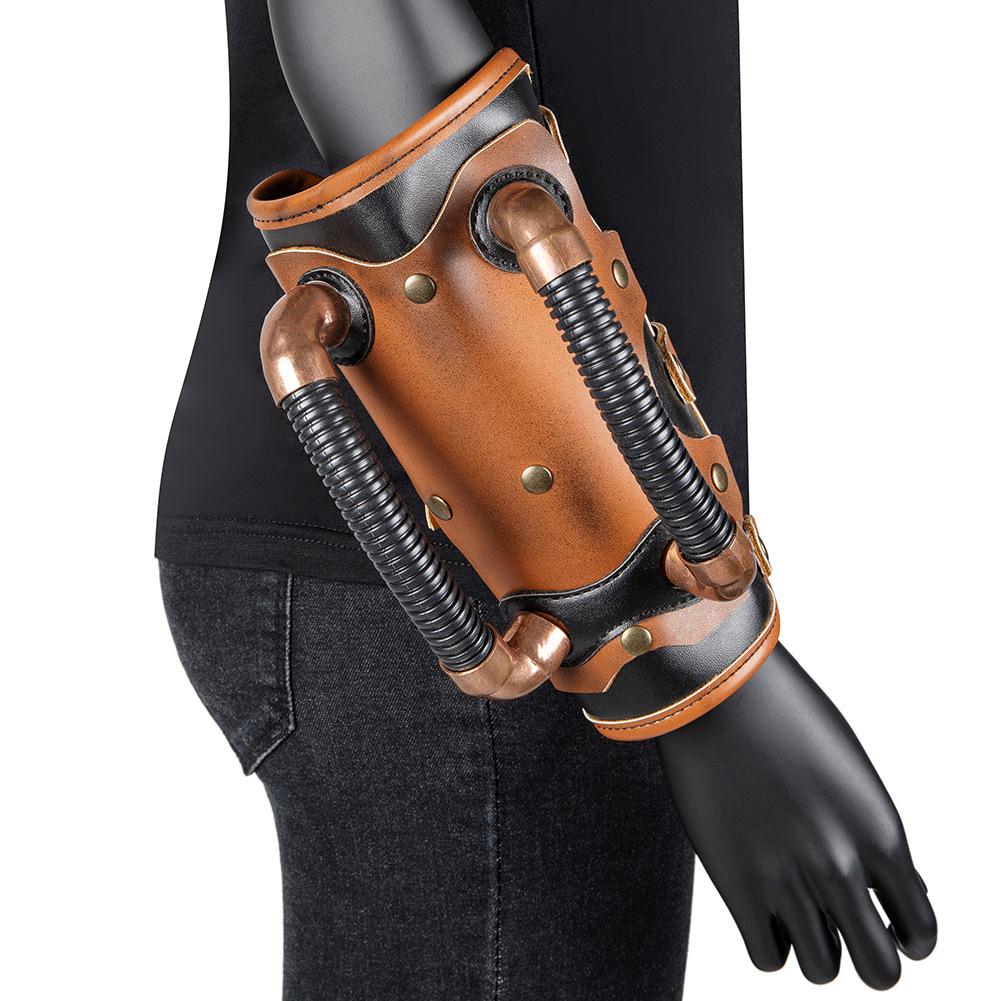 Temu Vintage Style Steampunk Bracelet Female Halloween Bracer Festival Party Arm Ring Costume Bracelet