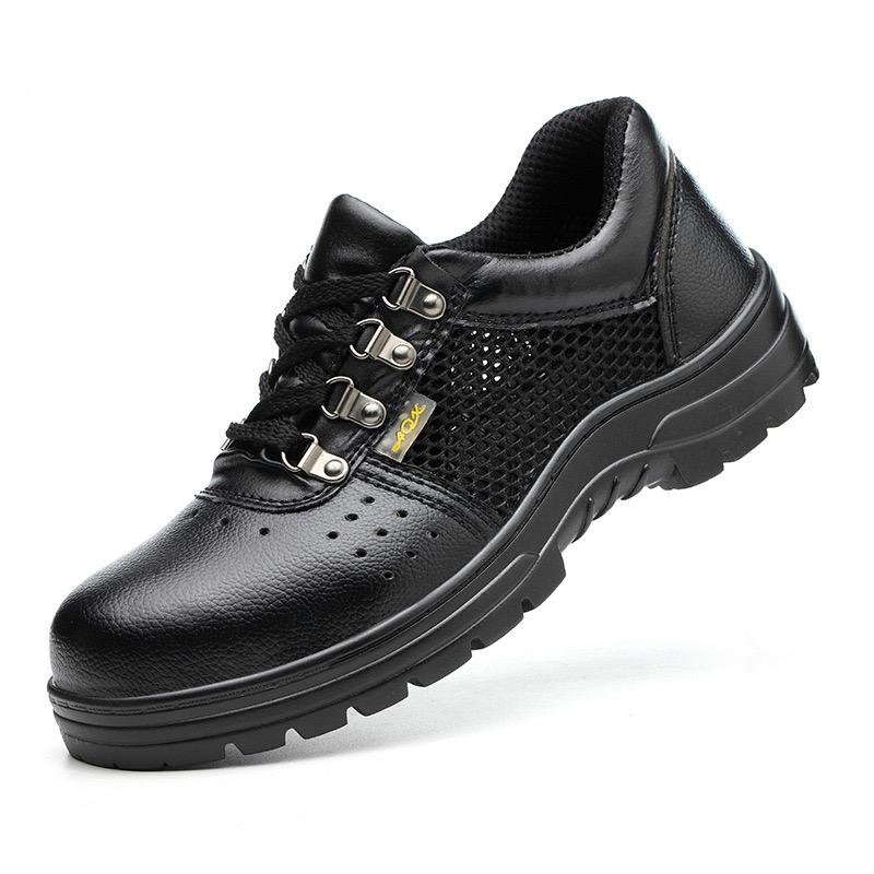 Mens All Season Indestructible Anti-slip Anti Stabbing Work Safety Shoes Smashproof Steel Toe Work Safety Boots