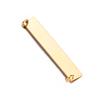 5Pcs Rectangle Tag 2 Holes Stainless Steel Necklace Pendant Charms 35*6mm DIY Jewelry