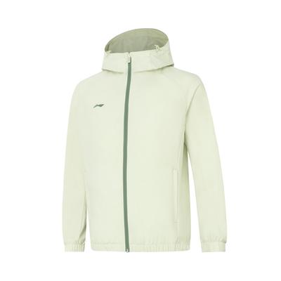 Li Ning Sport Lifestyle Serie Einfarbige Kapuzen-Freizeit-Windjacke Herren Oberbekleidung Hellteegrün AFDU627-1