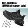 Men's Shoes Safety Shoes Lightweight Sports Casual Air Cushion Shoes Steel Toe Cap Anti Impact Anti Puncture Labor Protection Shoes