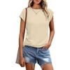2026 Summer Women's Solid Color Round-neck Short-sleeved T-shirt