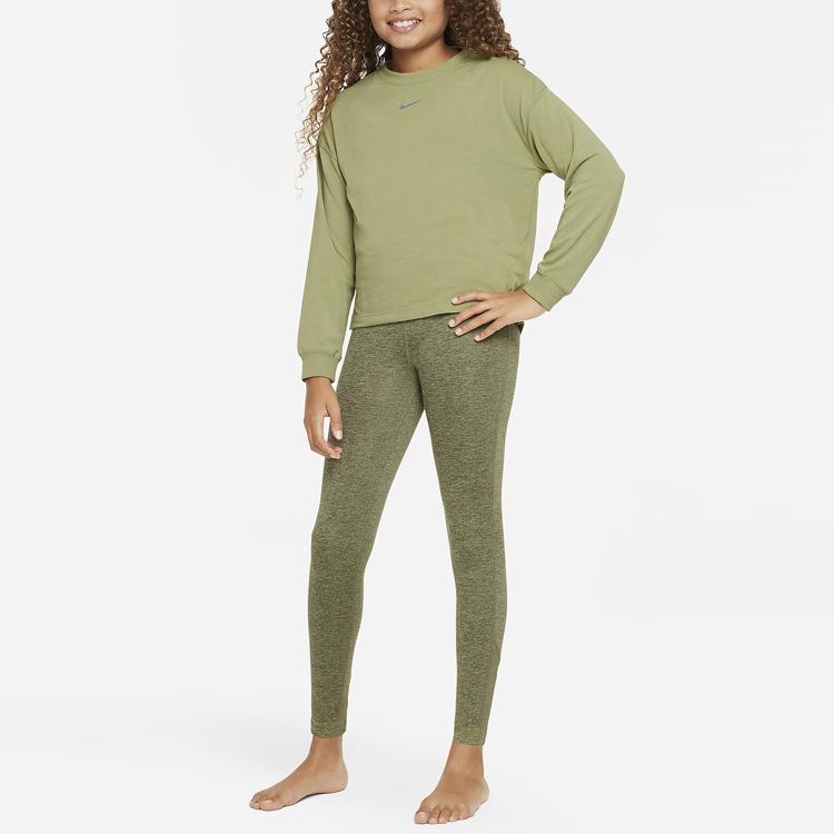New Kids' Nike Knitted Sweatpants Olive Green DQ8917-334