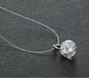 5 Farben Blendendes Zirkon Halskette Unsichtbare Transparente Angelschnur Einfache Anhänger Halskette Schmuck Für Frauen Perlen Schmuck