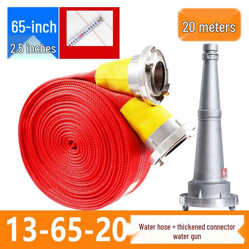 Shunwei Red Fire Hose Kit 65mm x 20m