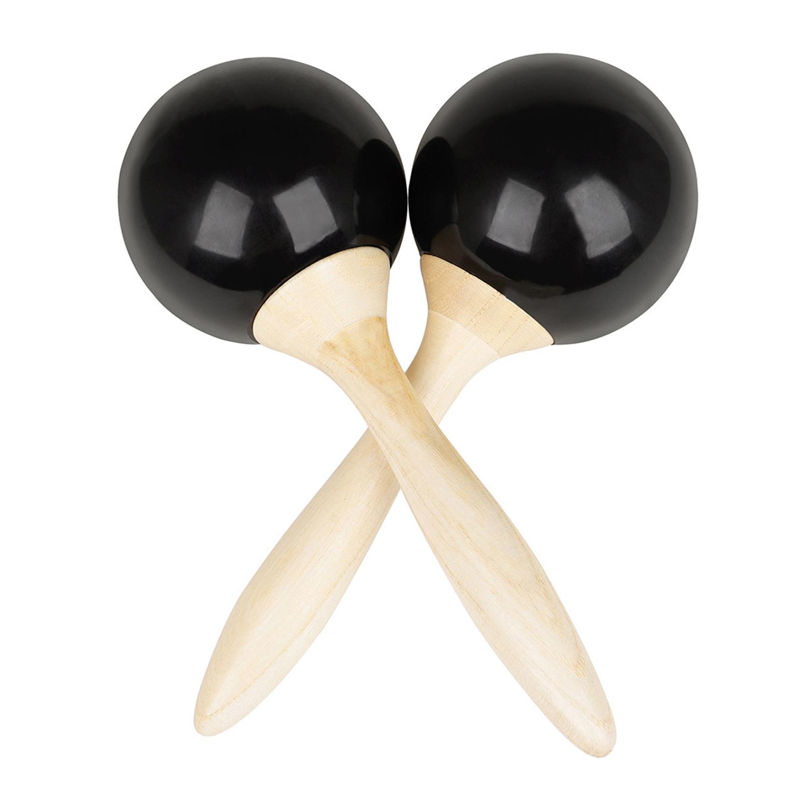 

Wooden Sand Hammer Shaker Hand Rattle Percussion Musical Instrument Maracas Orff Percussion Toy for Children and Kids