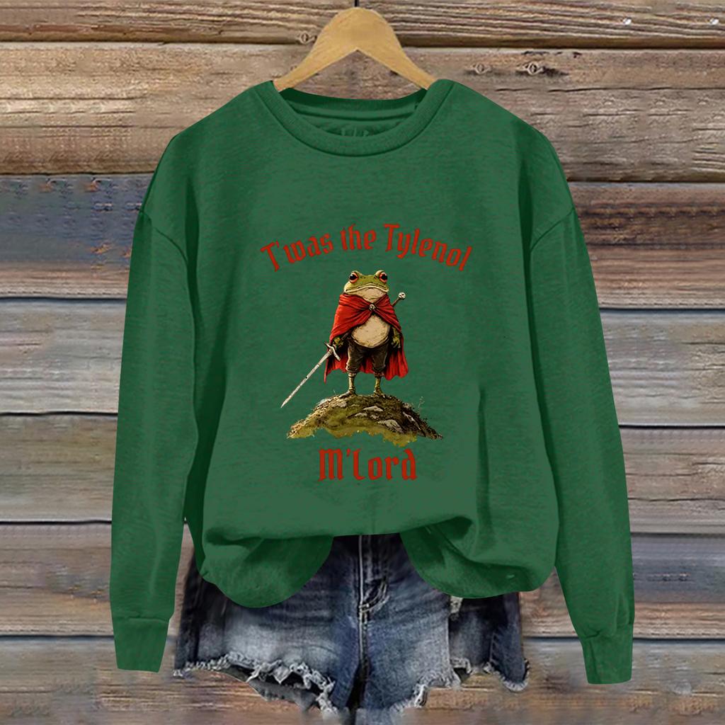 Women's Fashion Daily Versatile Casual Sweatshirts Long Sleeve Round Neck Top Sweatshirts