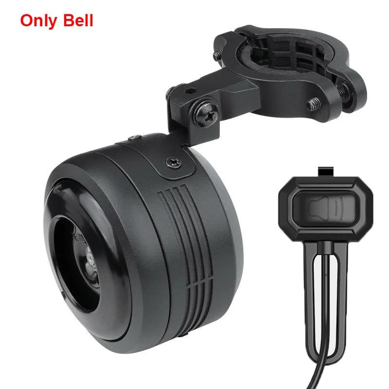 125db USB Charge Bicycle Electric Bell Cycle Motorcycle Scooter Trumpet Horn Optional Anti-theft alarm Siren & Remote Control only bell